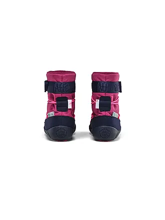 AFFENZAHN | Bottes d'hiver pour enfants VEGAN SNOWY Flamingo | dunkelrot